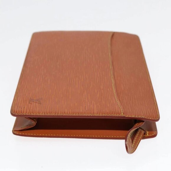 LOUIS VUITTON Epi Pochette Homme Clutch Bag Brown Zipangu Gold - Picture 4 of 16